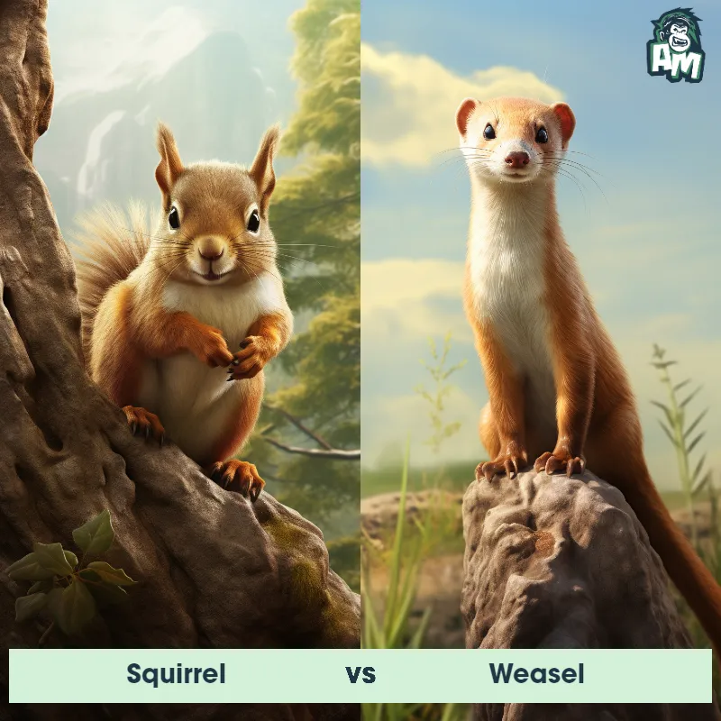 Squirrel vs Weasel - Animal Matchup