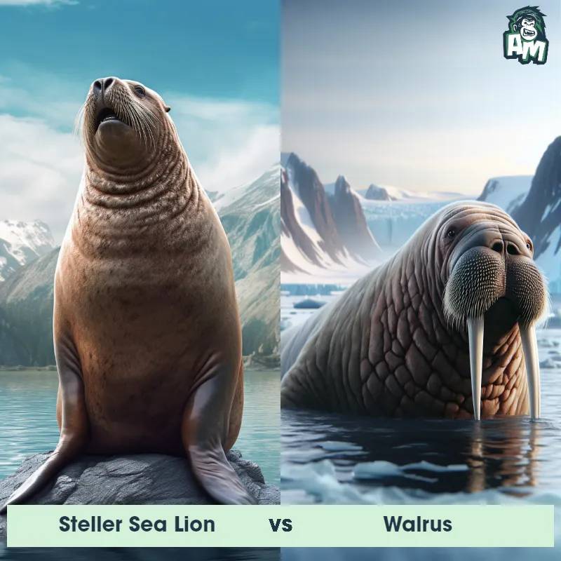 Steller Sea Lion vs Walrus - Animal Matchup