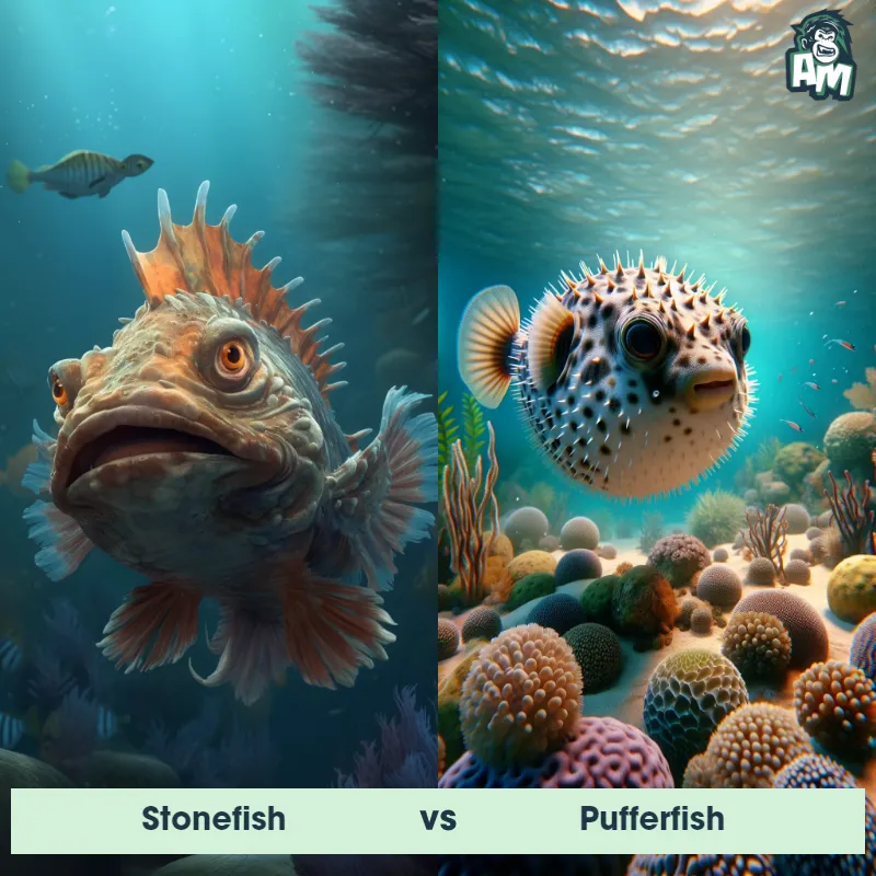 Stonefish vs Pufferfish - Animal Matchup
