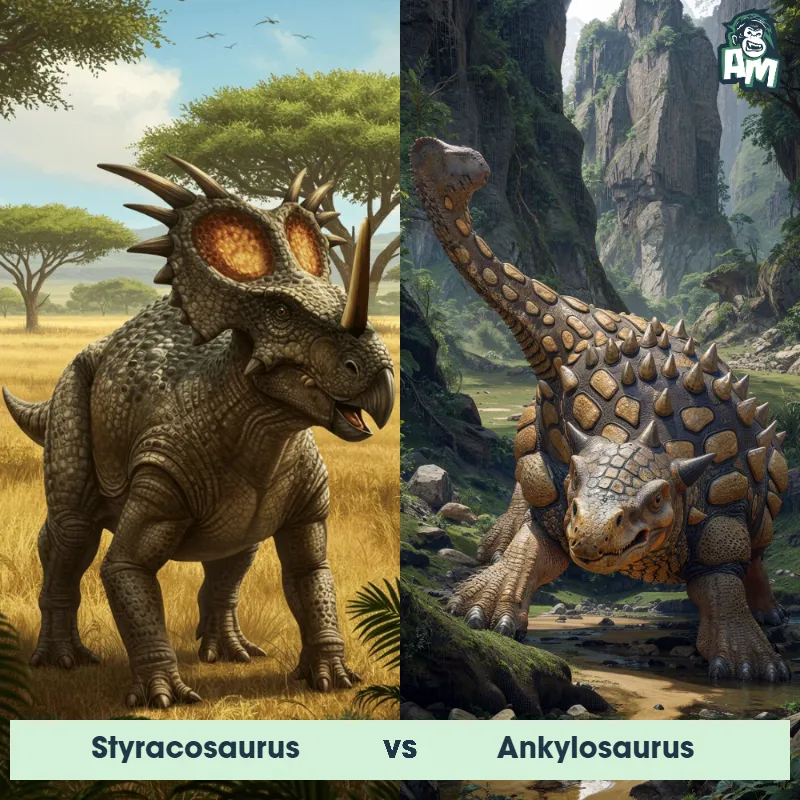 Styracosaurus vs Ankylosaurus - Animal Matchup