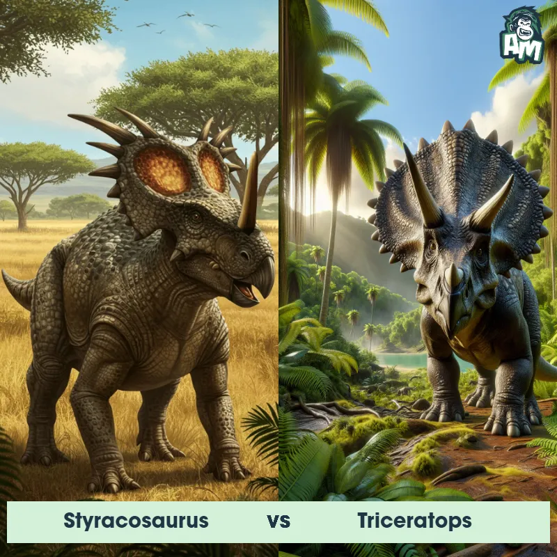 Styracosaurus vs Triceratops - Animal Matchup