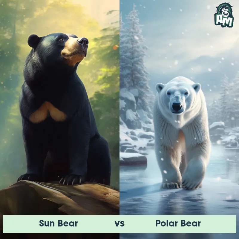 Sun Bear vs Polar Bear - Animal Matchup