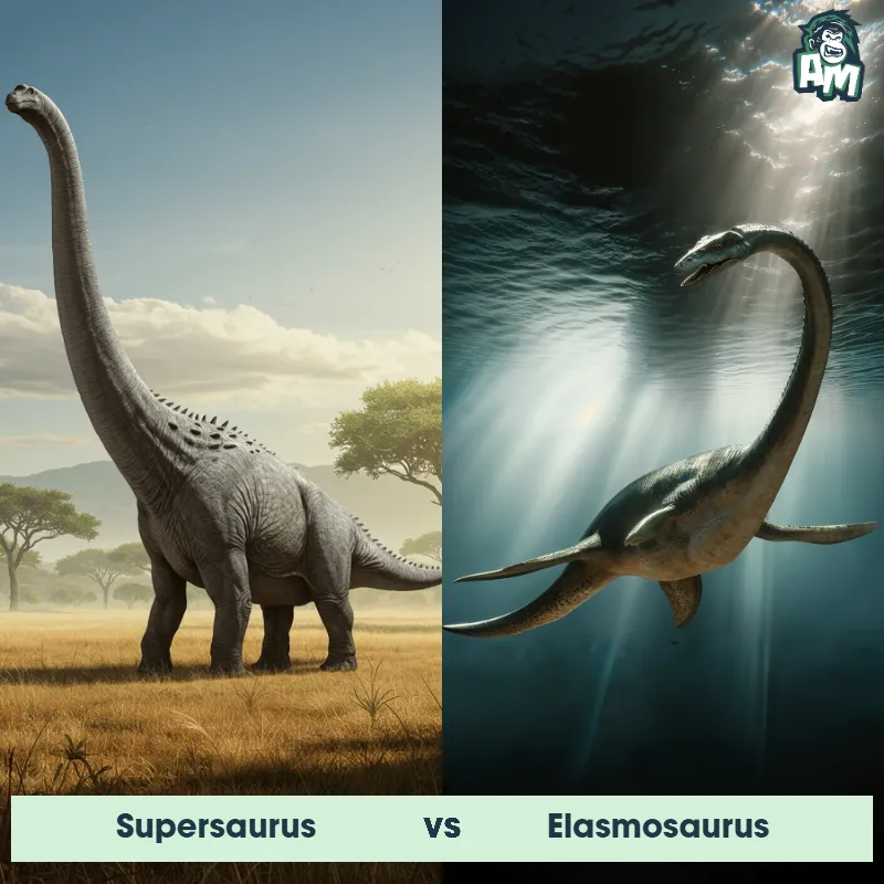 Supersaurus vs Elasmosaurus - Animal Matchup