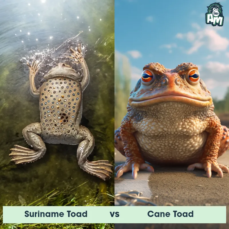 Suriname Toad vs Cane Toad - Animal Matchup