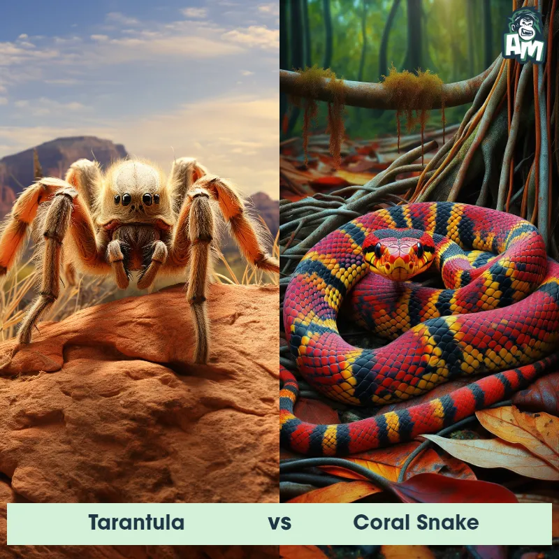 Tarantula vs Coral Snake - Animal Matchup