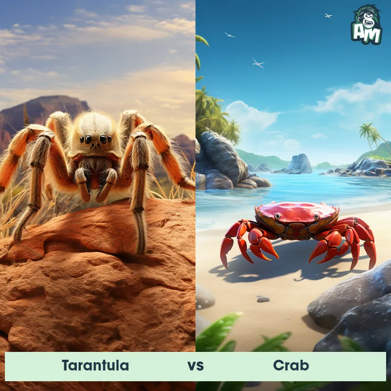 Tarantula vs Crab - Animal Matchup