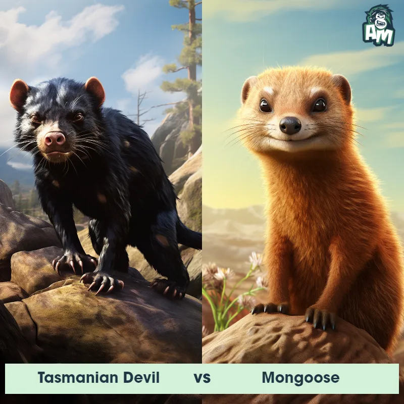 Tasmanian Devil vs Mongoose - Animal Matchup