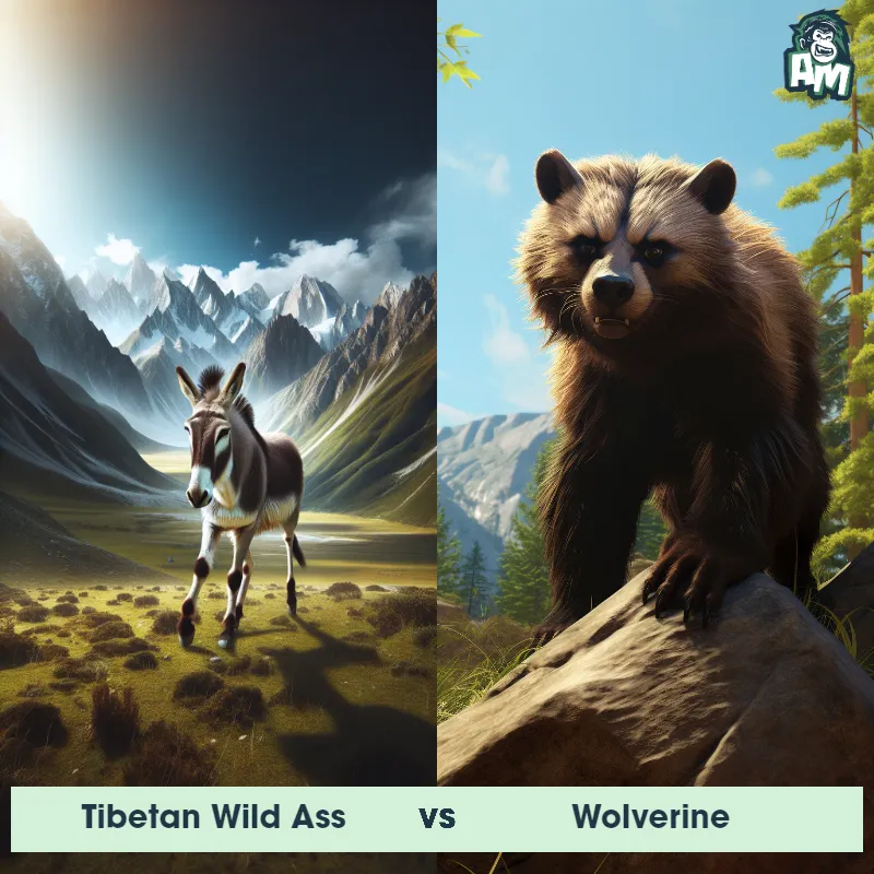 Tibetan Wild Ass vs Wolverine - Animal Matchup
