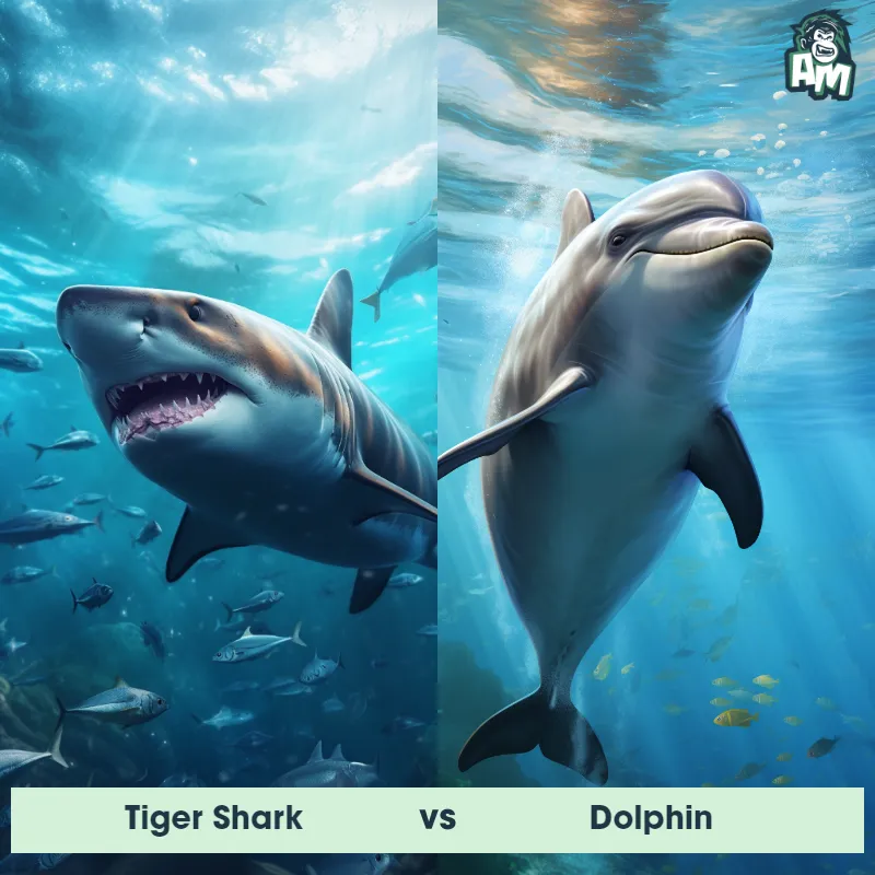Tiger Shark vs Dolphin - Animal Matchup