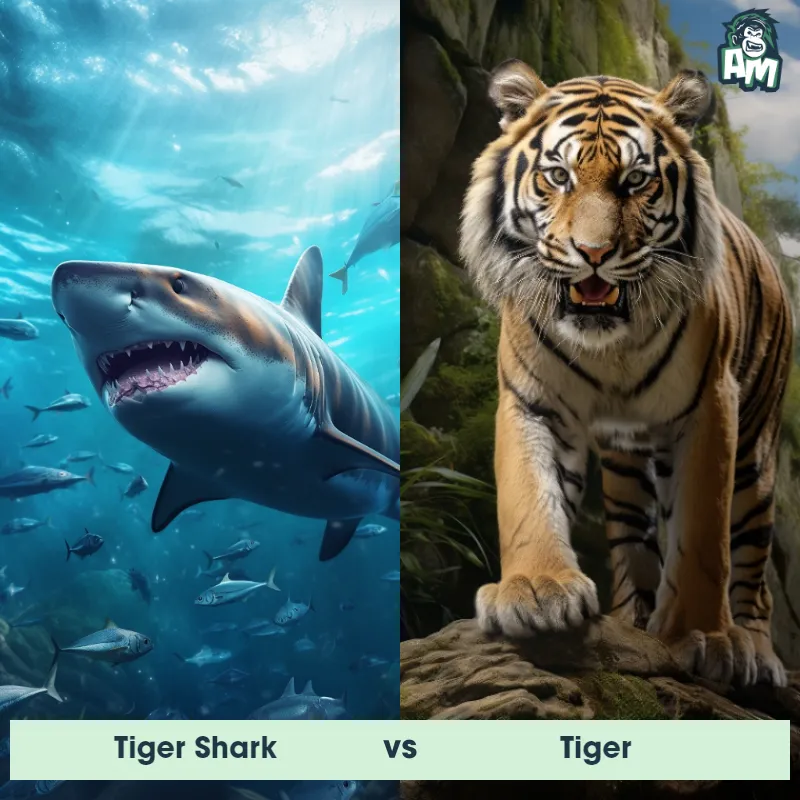 Tiger Shark vs Tiger - Animal Matchup