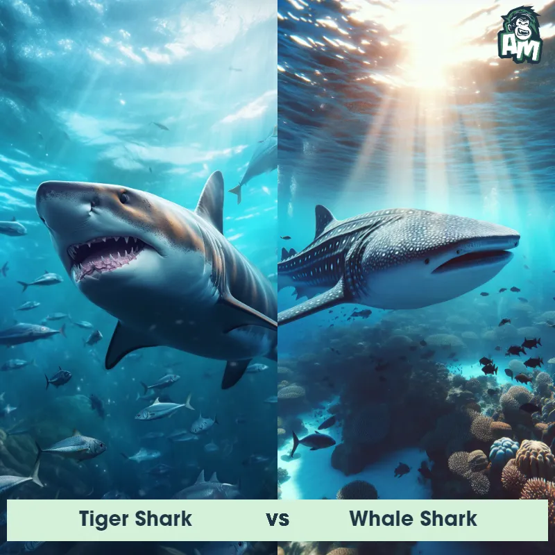 Tiger Shark vs Whale Shark - Animal Matchup