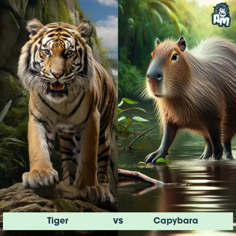 Tiger vs Capybara - Animal Matchup