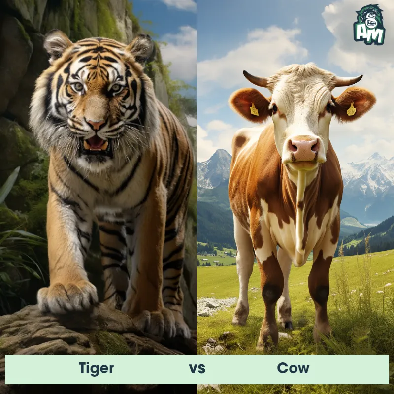 Tiger vs Cow - Animal Matchup