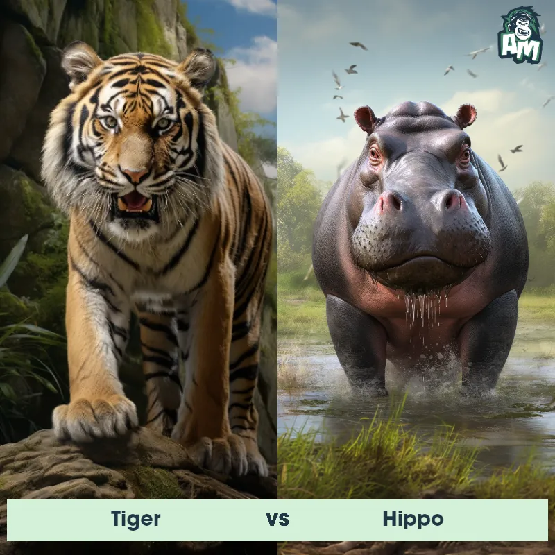 Tiger vs Hippo - Animal Matchup