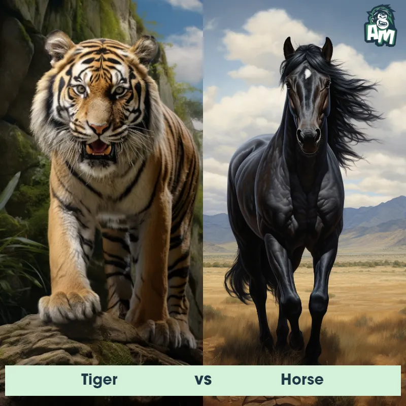 Tiger vs Horse - Animal Matchup