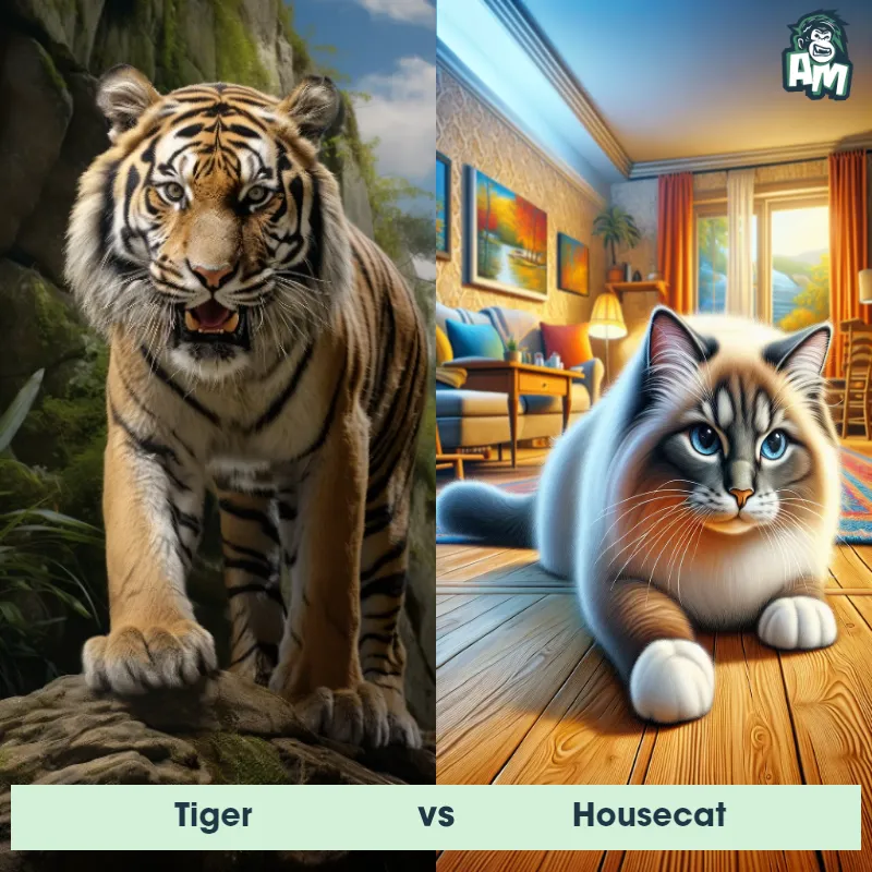 Tiger vs Housecat - Animal Matchup