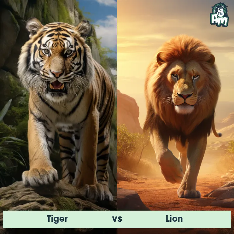 Tiger vs Lion - Animal Matchup
