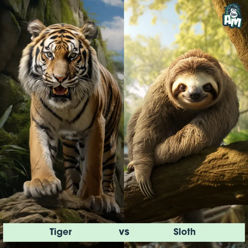 Tiger vs Sloth - Animal Matchup