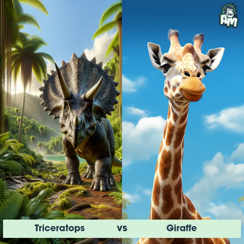 Triceratops vs Giraffe - Animal Matchup