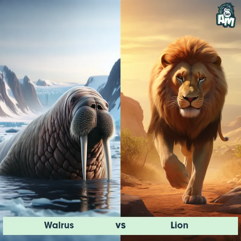 Walrus vs Lion - Animal Matchup