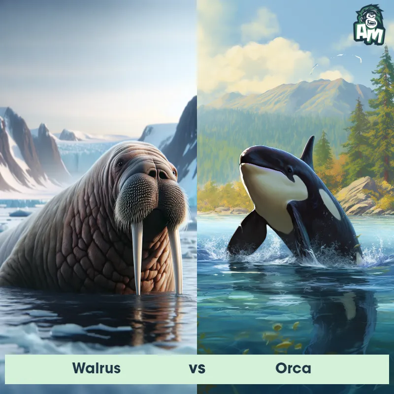 Walrus vs Orca - Animal Matchup