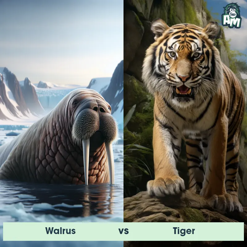 Walrus vs Tiger - Animal Matchup