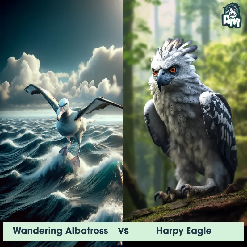 Wandering Albatross vs Harpy Eagle - Animal Matchup