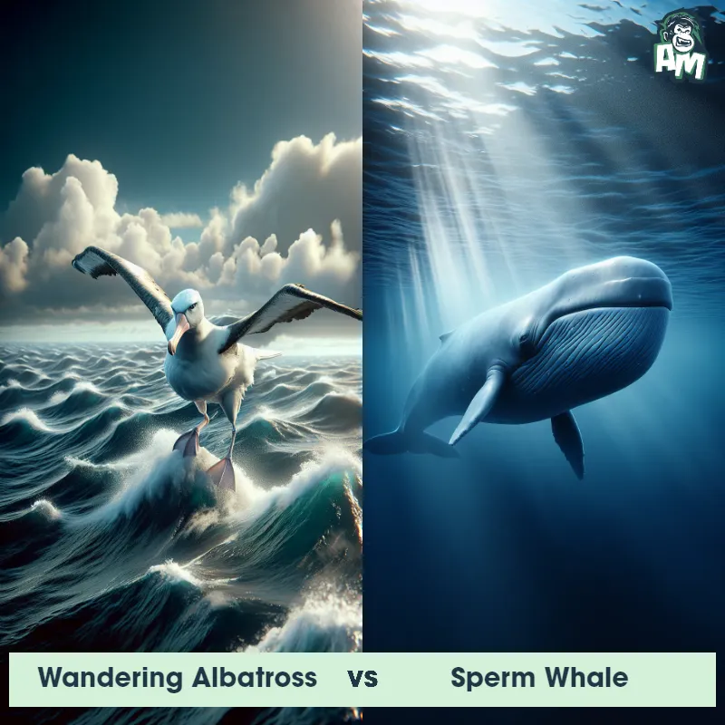 Wandering Albatross vs Sperm Whale - Animal Matchup