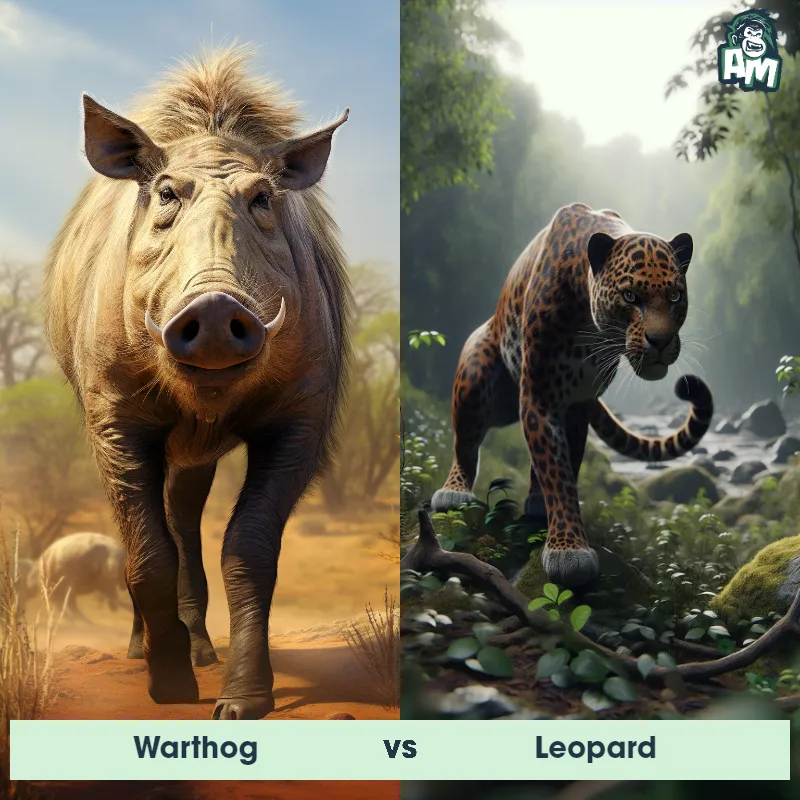 Warthog vs Leopard - Animal Matchup