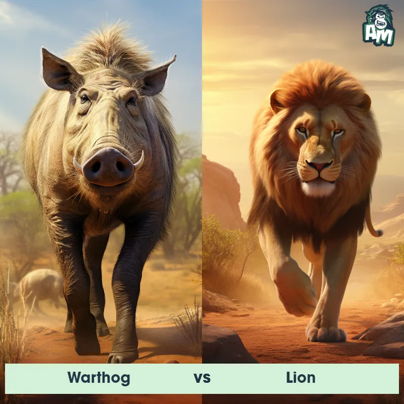 Warthog vs Lion - Animal Matchup