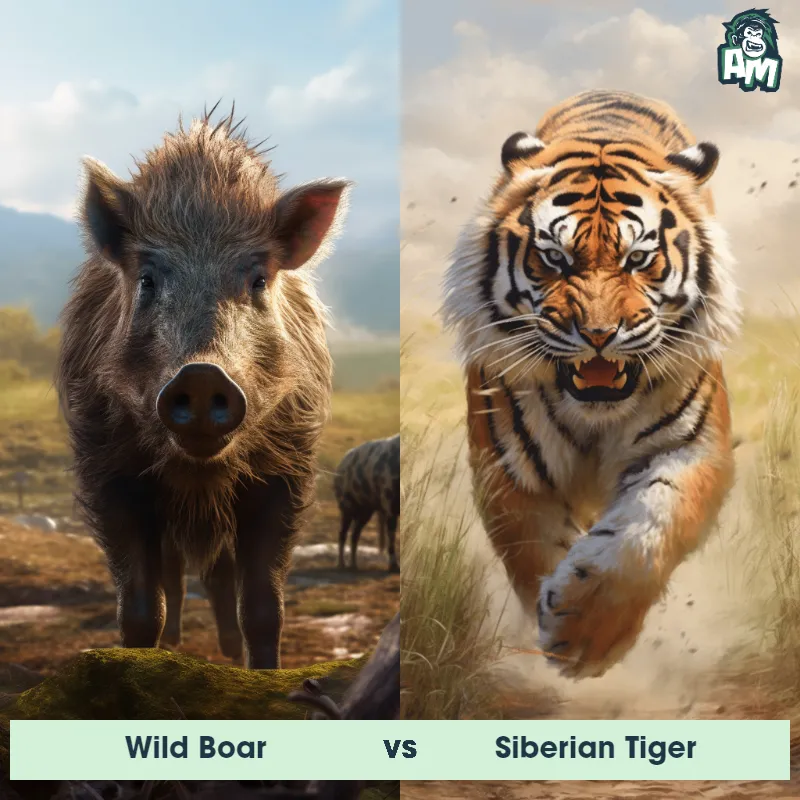 Wild Boar vs Siberian Tiger - Animal Matchup