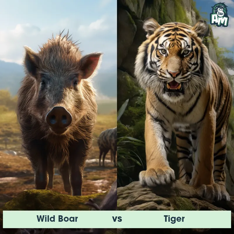 Wild Boar vs Tiger - Animal Matchup