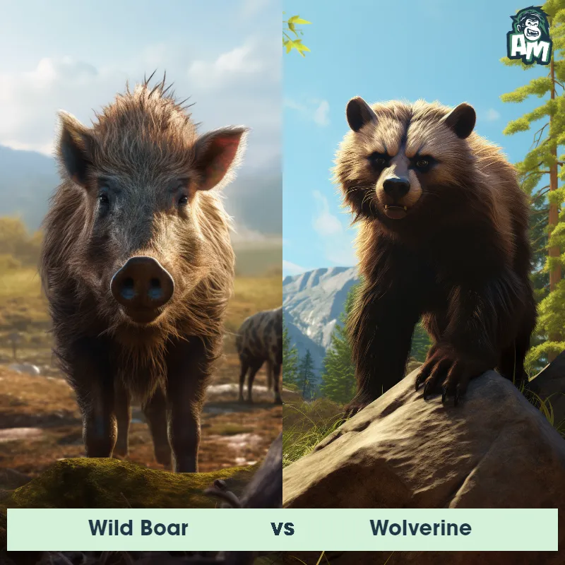 Wild Boar vs Wolverine - Animal Matchup