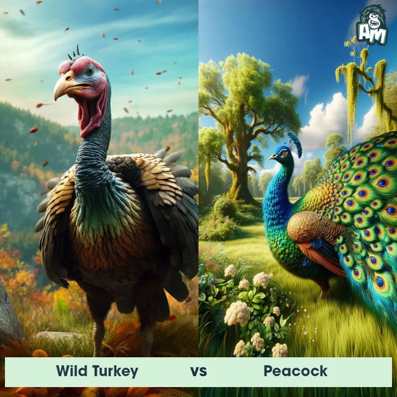 Wild Turkey vs Peacock - Animal Matchup
