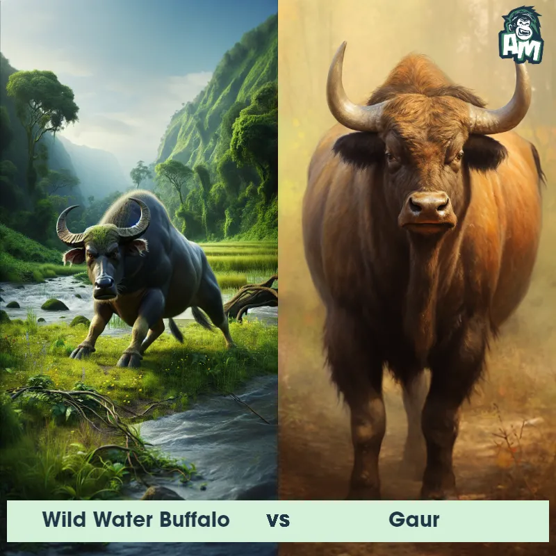 Wild Water Buffalo vs Gaur - Animal Matchup