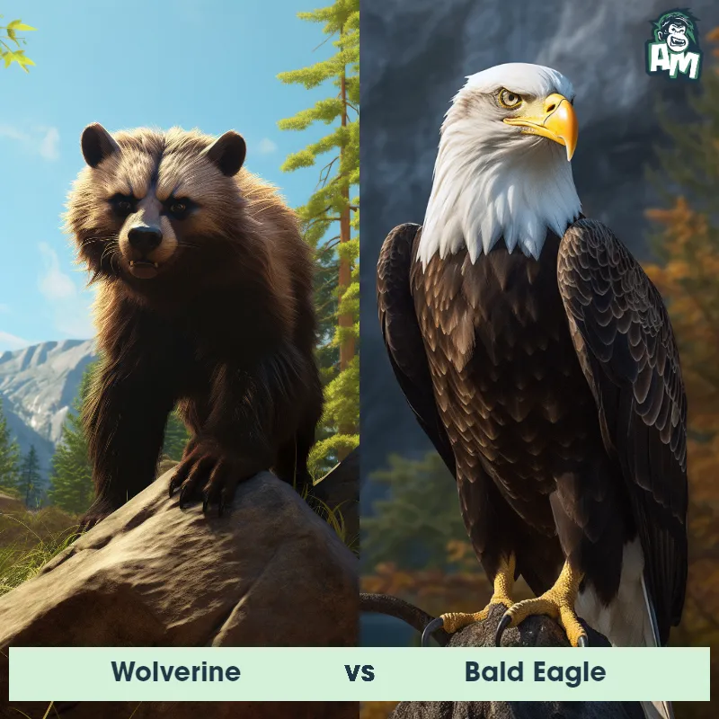 Wolverine vs Bald Eagle - Animal Matchup