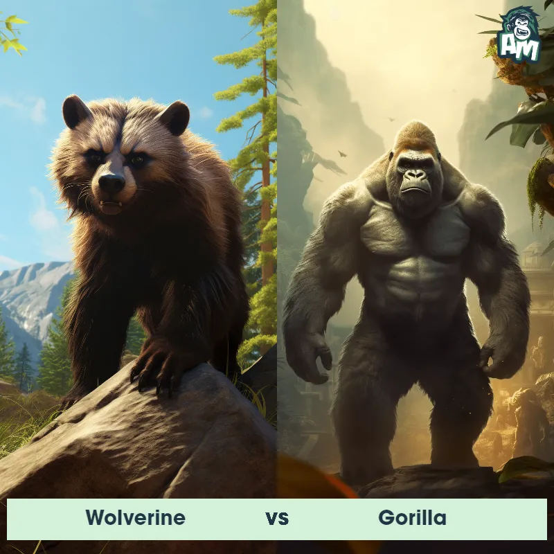 Wolverine vs Gorilla - Animal Matchup