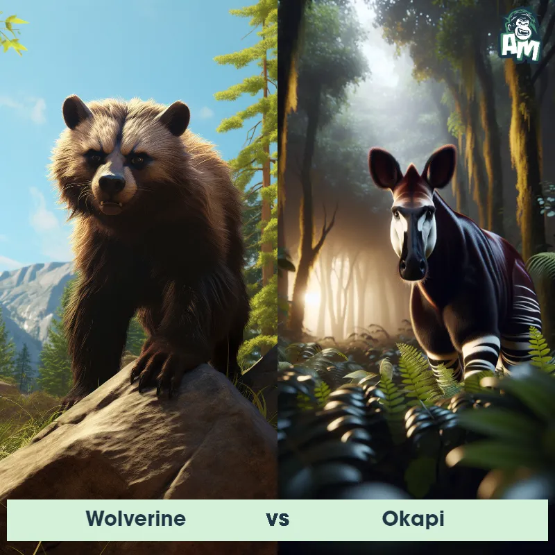 Wolverine vs Okapi - Animal Matchup