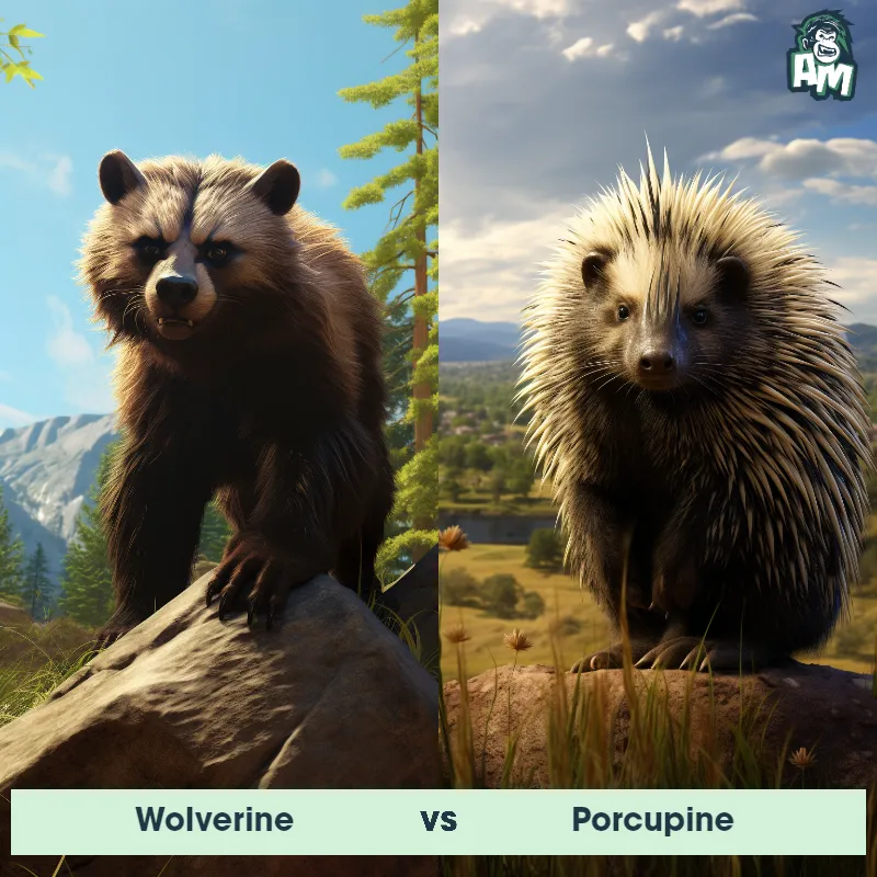 Wolverine vs Porcupine - Animal Matchup