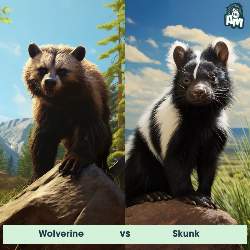 Wolverine vs Skunk - Animal Matchup