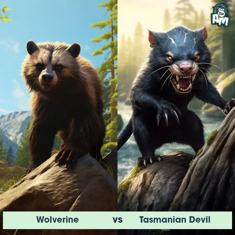 Wolverine vs Tasmanian Devil - Animal Matchup