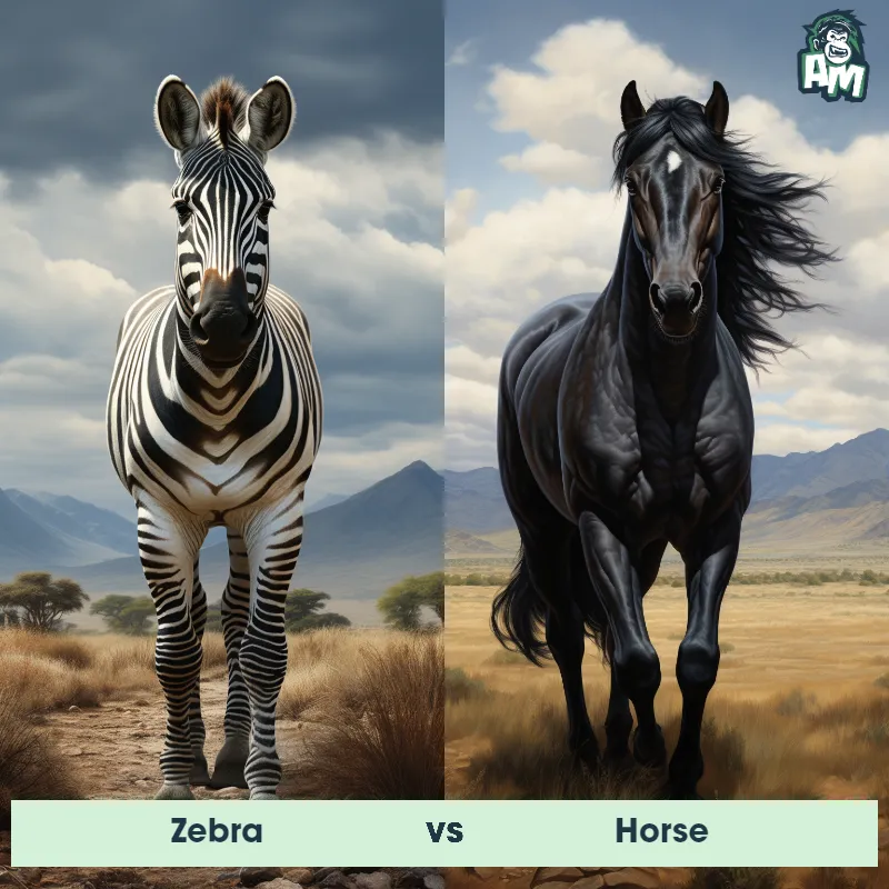 Zebra vs Horse - Animal Matchup