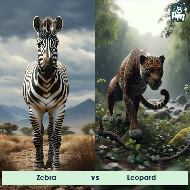 Zebra vs Leopard - Animal Matchup