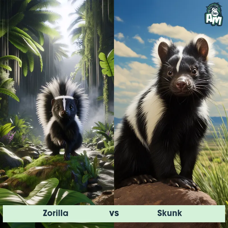 Zorilla vs Skunk - Animal Matchup